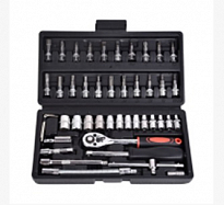 Набор инструмента 46пр 1/4" (черный) 10046